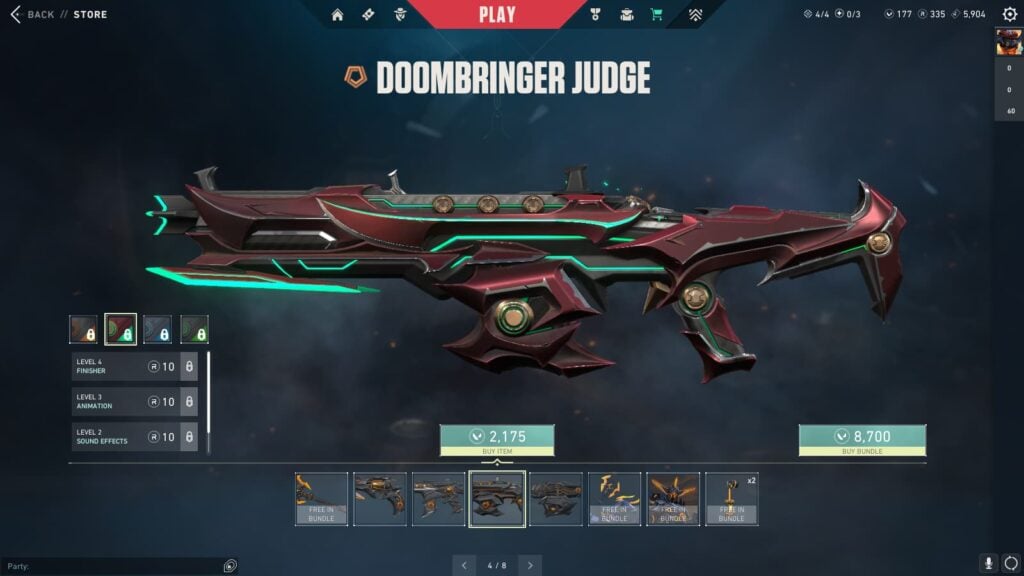 The VALORANT Doombringer Judge.