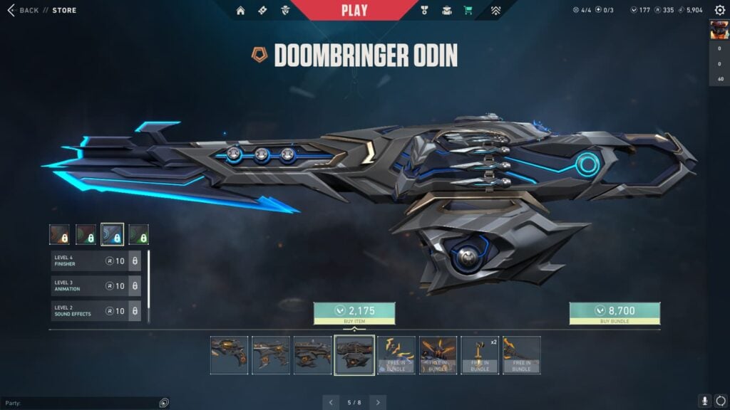 The VALORANT Doombringer Odin.