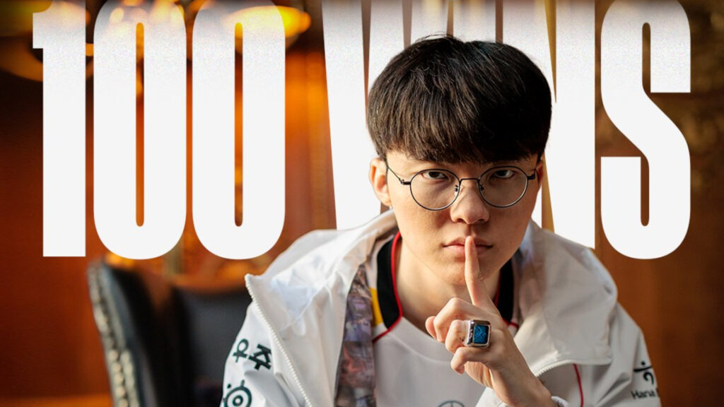 Faker 100 Worlds wins
