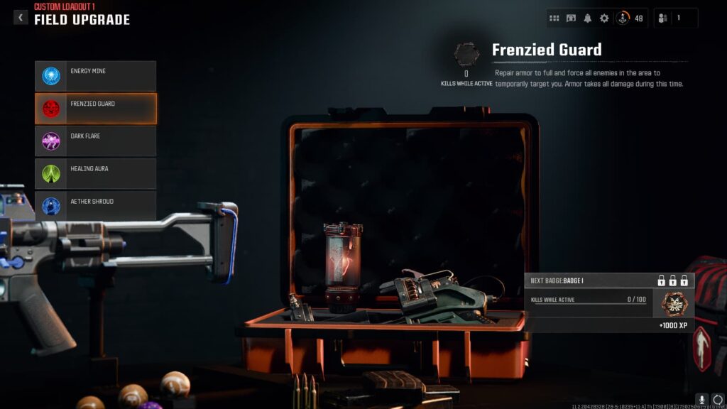 The Frenzied Guard Field Upgrade in Black Ops 6 Zombies.