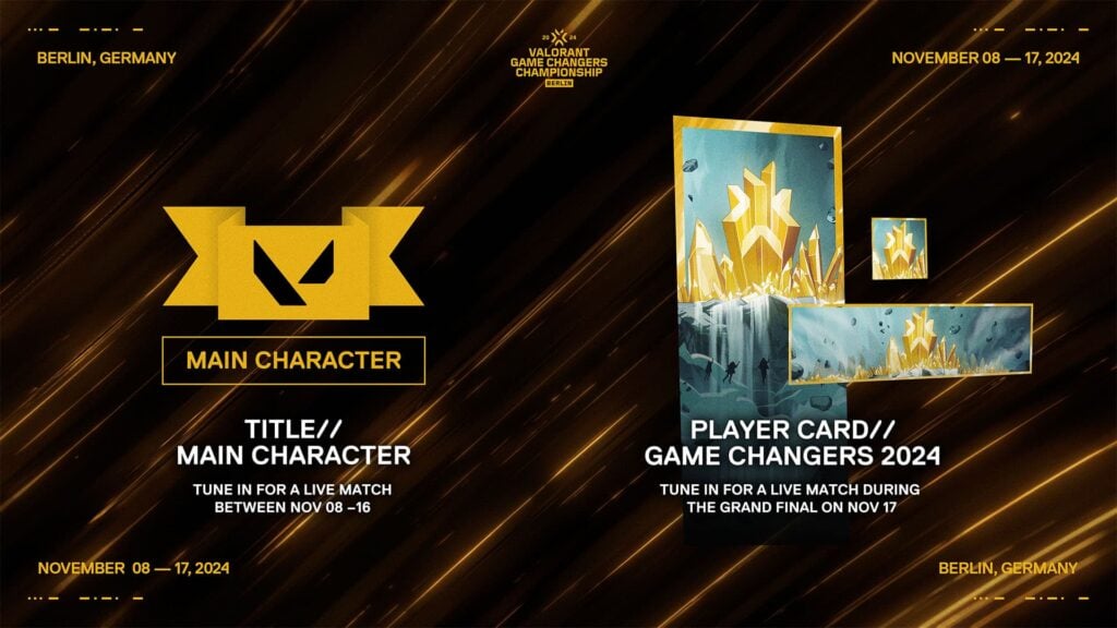The Twitch Drops for the VALORANT Game Changers Championship 2024.