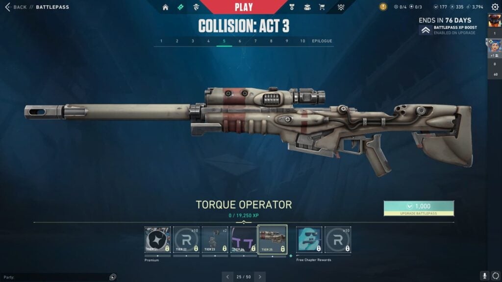 in the VALORANT Episode 9 Act 3 Battle Pass.