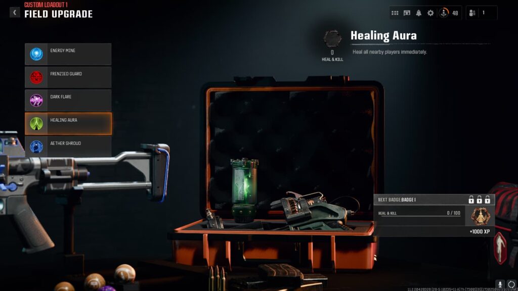 The Healing Aura Field Upgrade in Black Ops 6 Zombies.