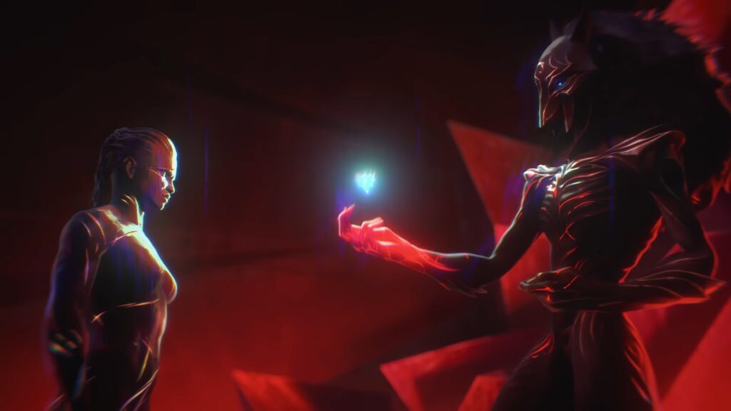 Ambessa and Kindred in the Blood Sweat & Tears music video (Image via Riot Games)