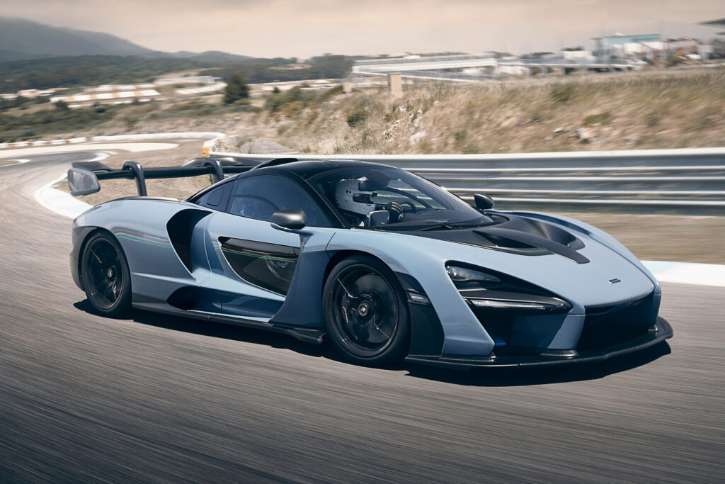 It’s a photo of the sports car McLaren Senna