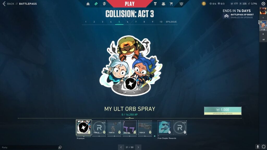 in the VALORANT Episode 9 Act 3 Battle Pass.