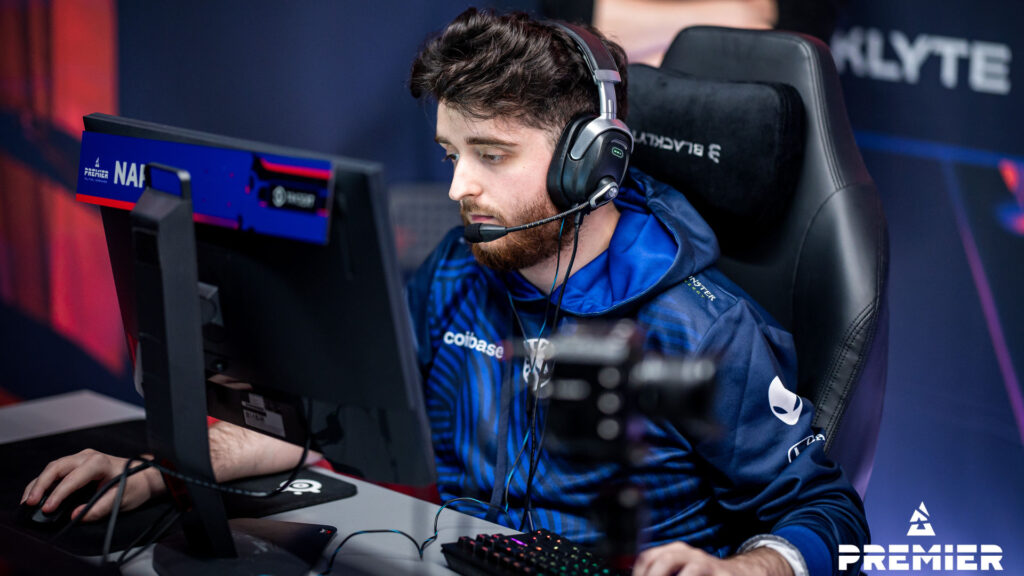 Photo taken of Team Liquid's CS2 player NAF during the BLAST Premier Fall Final 2024.