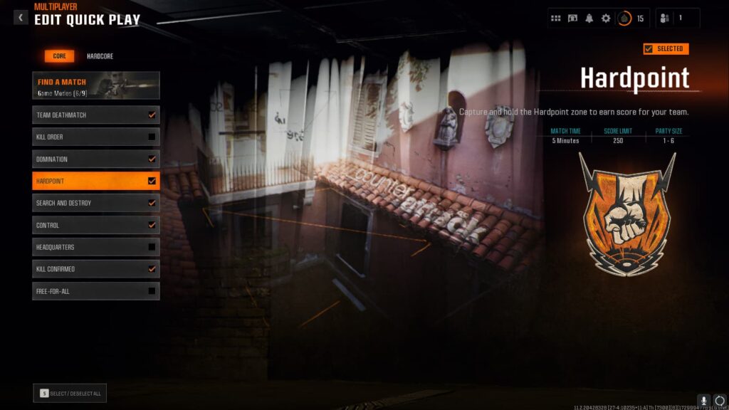 Hardpoint mode which can help you level up fast in Black Ops 6.