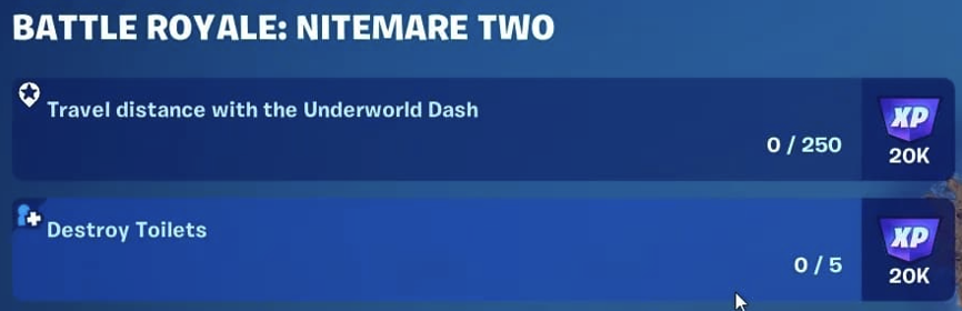 The reward for completing the Destroy Toilets quest in Fortnitemares 2024.