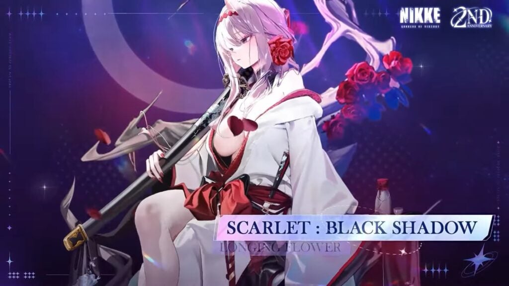 Scarlet: Black Shadow costume from NIKKE 2nd Anniversary Update