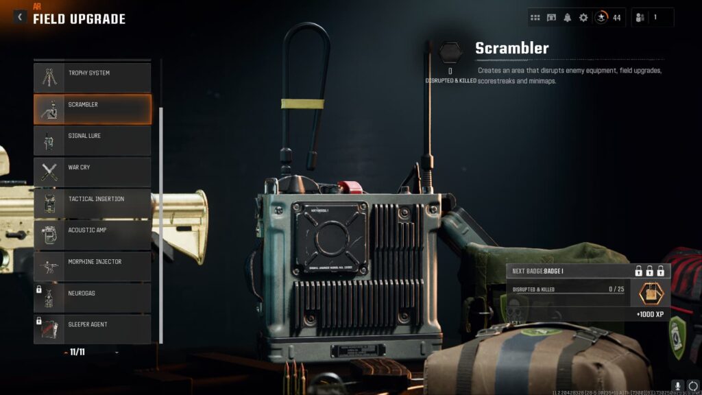 Scrambler, one of the best Field Upgrades in Call of Duty: Black Ops 6.