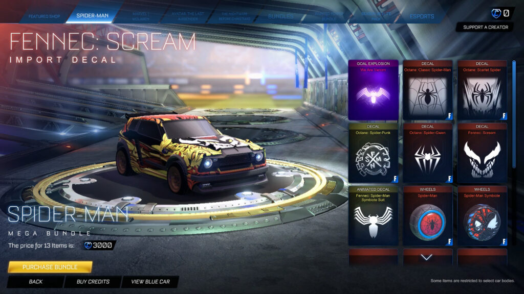 Decal Scream in Rocket League
