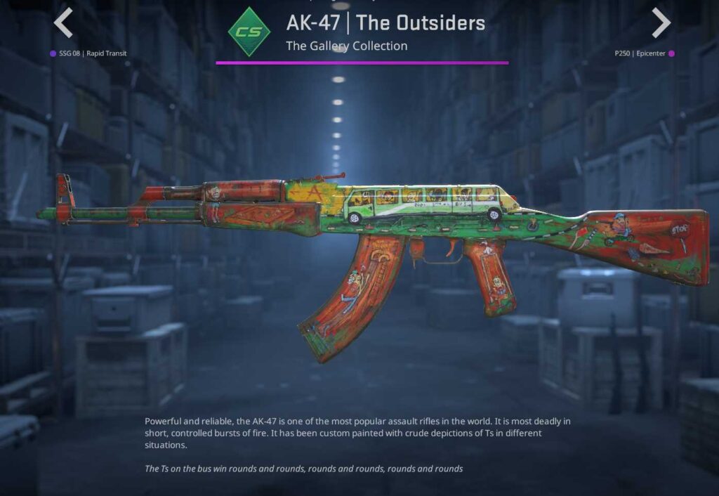 AK 47 The Outsiders - CS2 Gallery Case