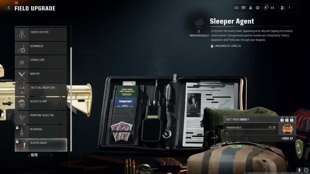 Sleeper Agent, one of the best Field Upgrades in Call of Duty: Black Ops 6.
