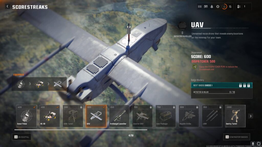 The UAV scorestreak.