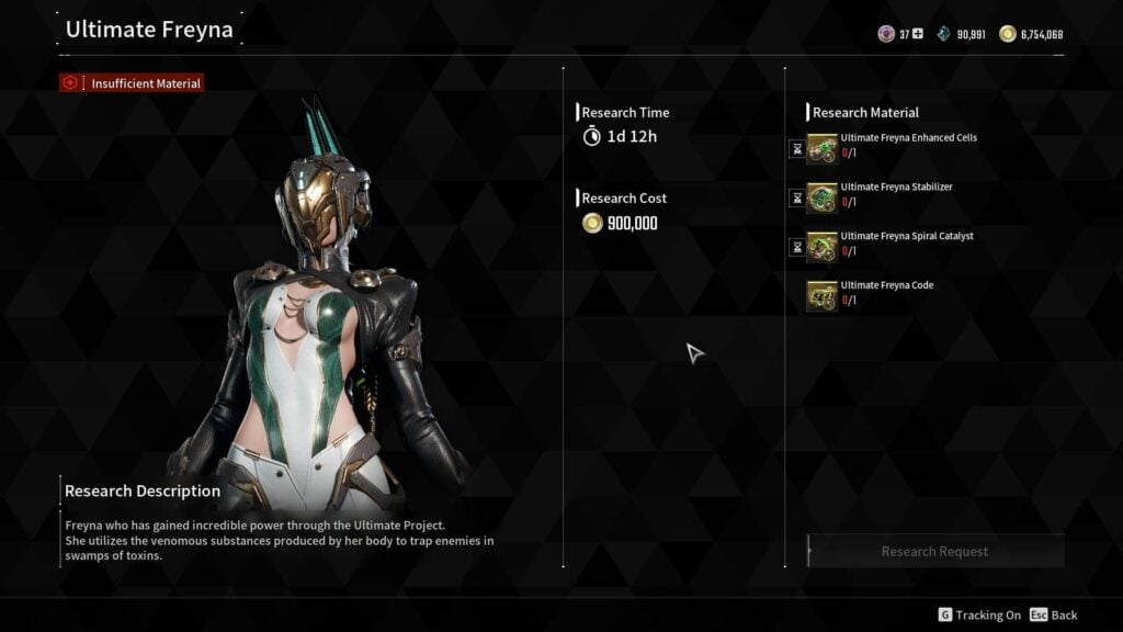 Ultimate Freyna's research page at Anais in Albion.