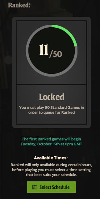 The ranked mode being locked in Deadlock.