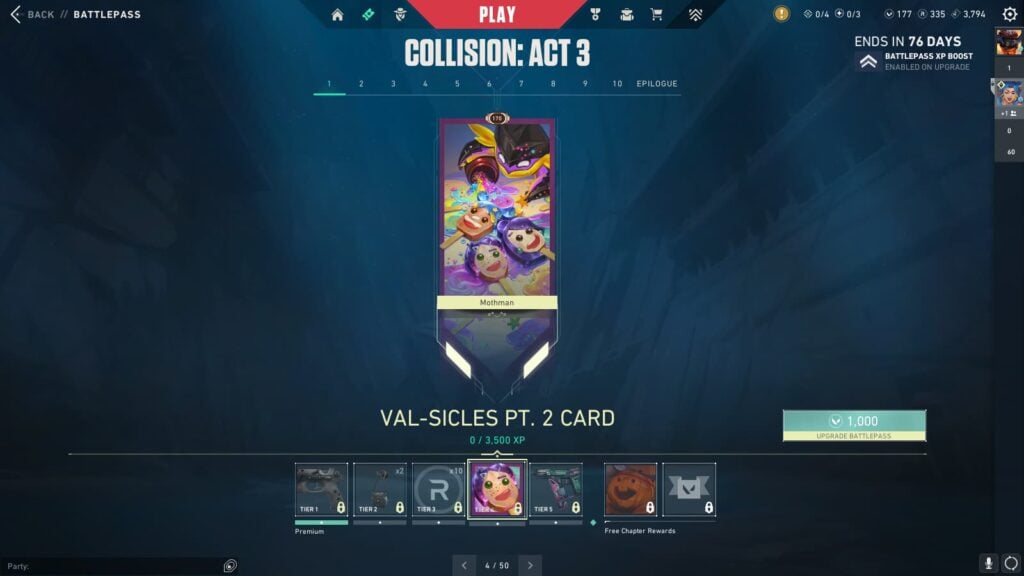 Val-sicles Pt. 2 Card in the VALORANT Episode 9 Act 3 Battle Pass.