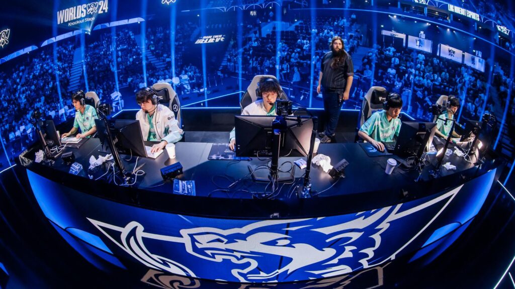 LNG Esports (photo via Colin Young-Wolff / Riot Games)