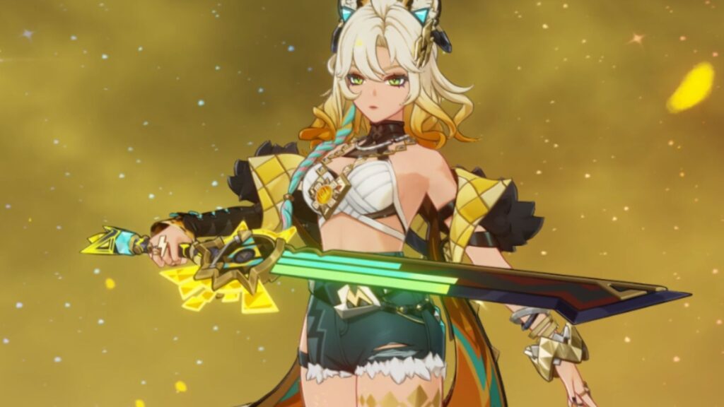 Xilonen is wielding the Peak Patrol Song