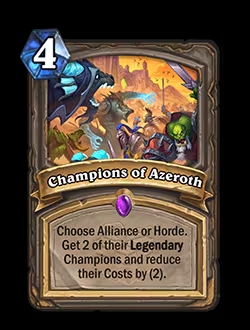 Champions of Azeroth card
