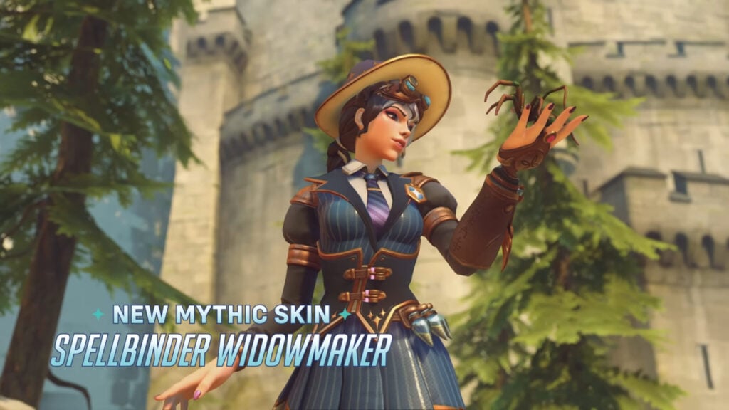 The Spellbinder Widowmaker mythic skin in Overwatch 2 