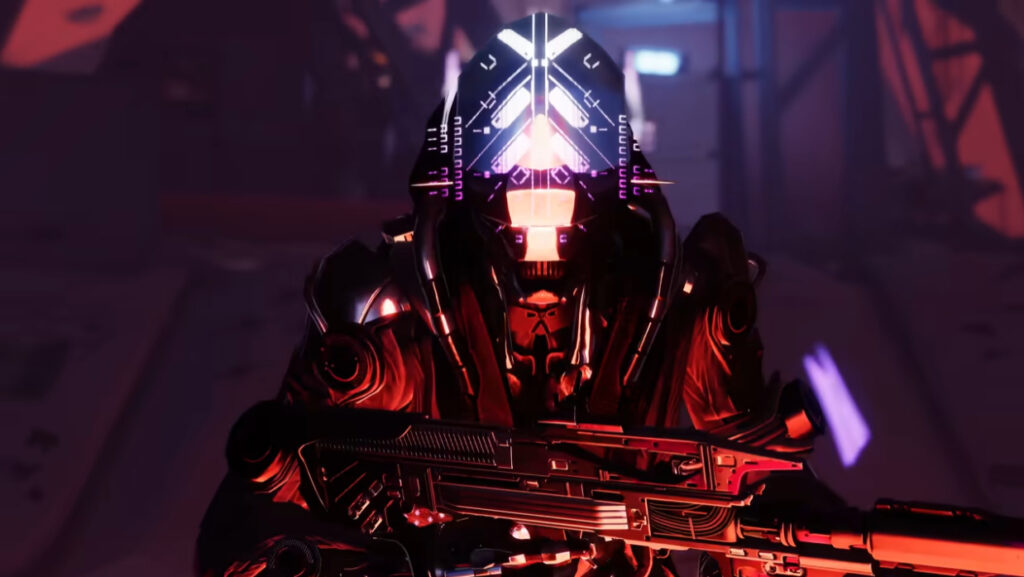 A guardian runs through the Vesper's Host dungeon in Destiny 2.