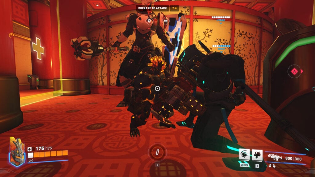 Mauga is tiny in the Balanced Overwatch game mode