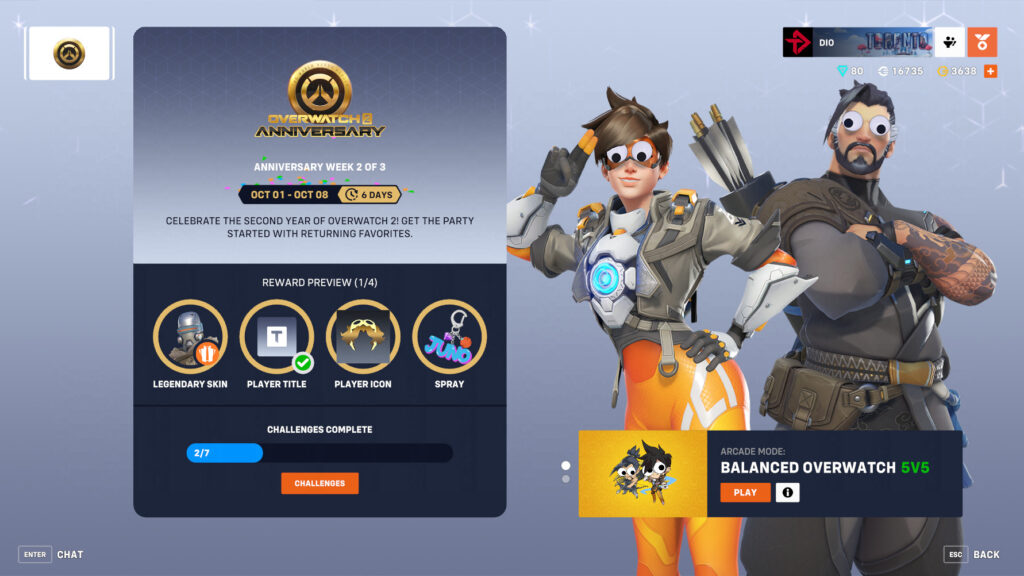 Overwatch 2 Anniversary 2024 event Week 2