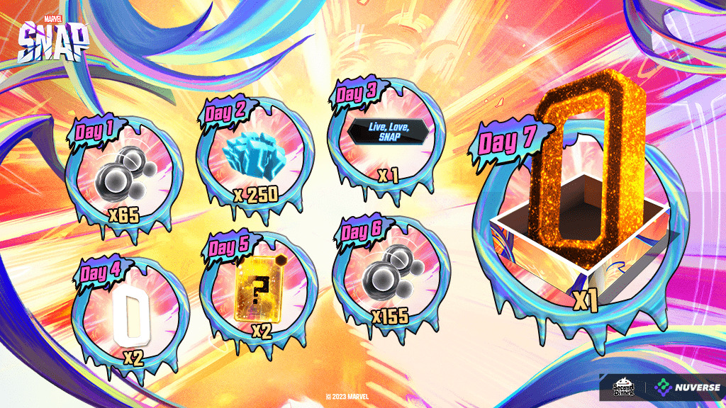 Marvel SNAP's second anniversary rewards