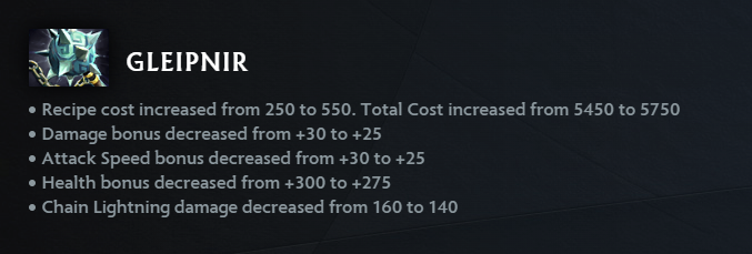 A screenshot of the Dota 2 patch notes.