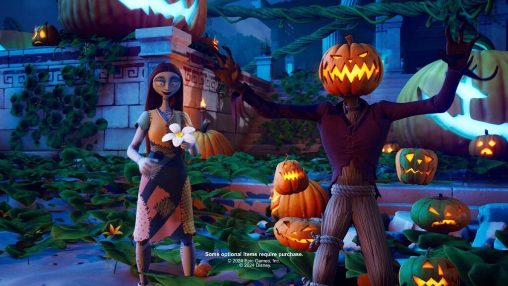 Fortnitemares 2023 skins (The Pumpkin King and Sally)