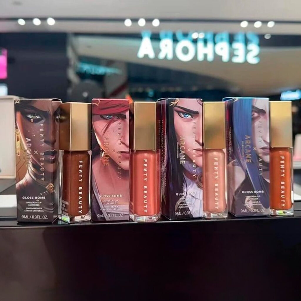 Medarda, Vi, Caitlyn, and Jinx Gloss Bombs