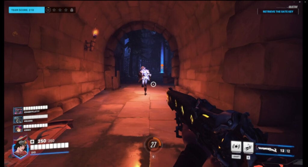 Retrieve the gate key 