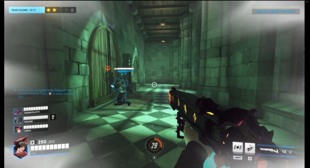 Enter the room and prepare for battle 