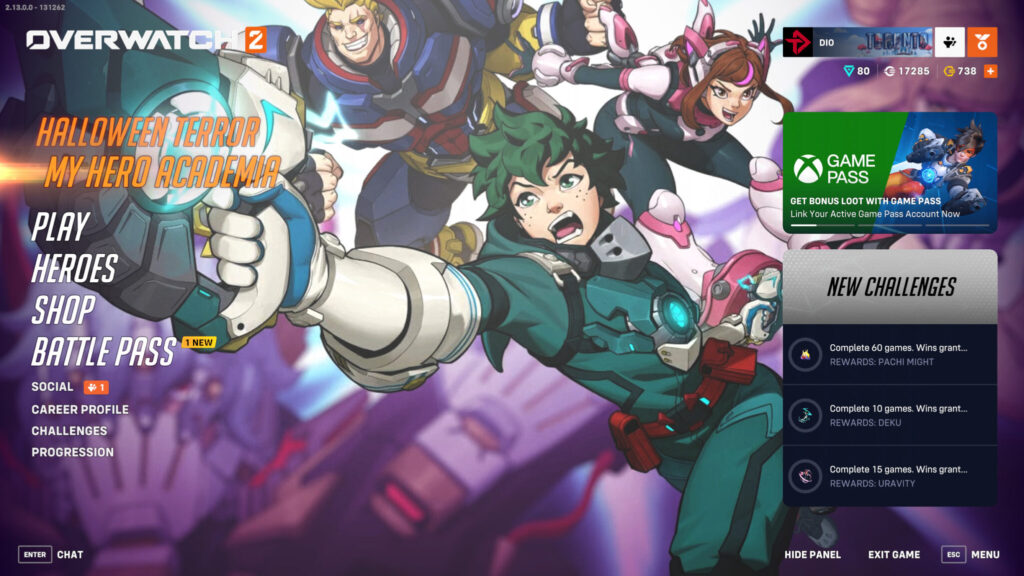 Overwatch 2 My Hero Academia event screenshot