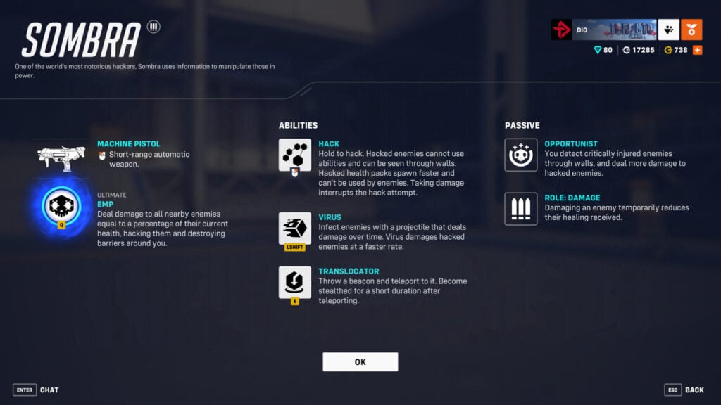 Overwatch 2 Sombra rework