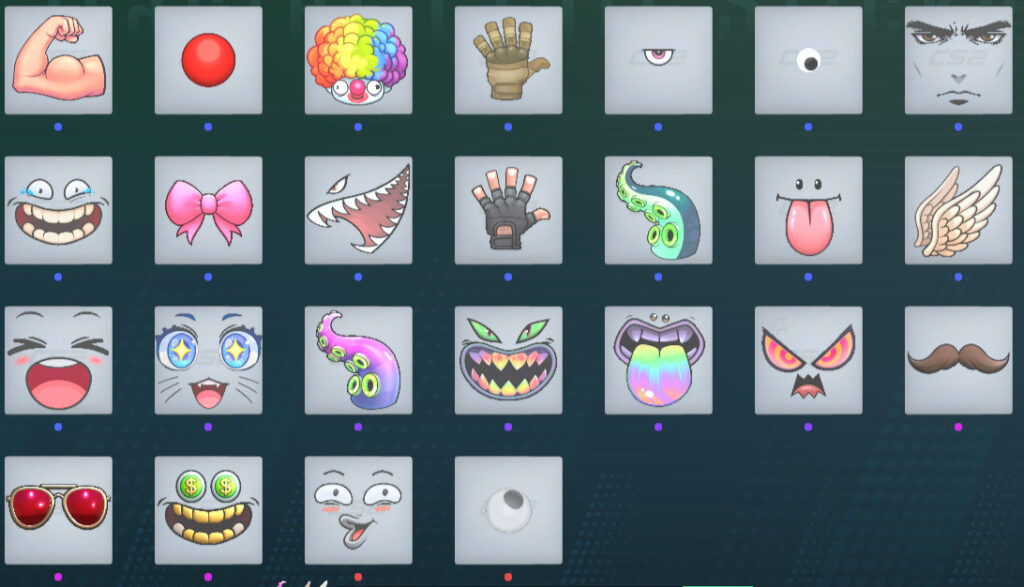 A screenshot of a new set of stickers in CS2.
