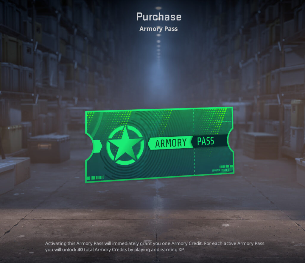 An image of the Armory Pass in CS2.