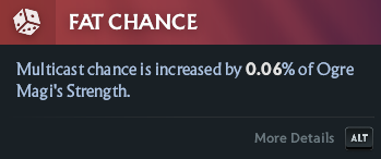 A screenshot of a hero facet from Dota 2.