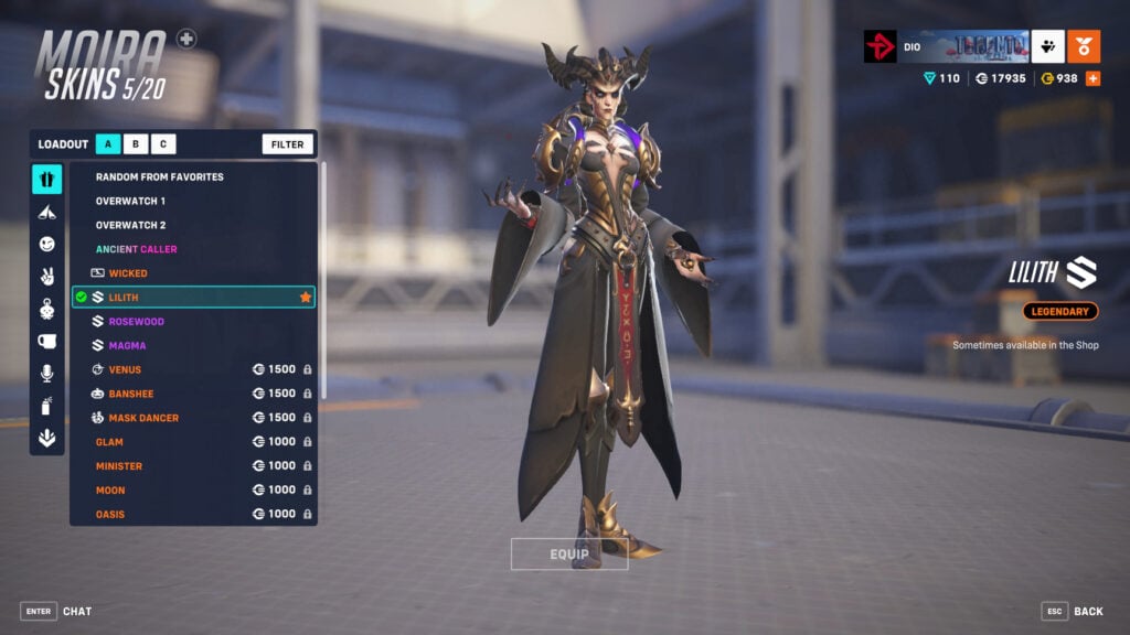 How to get the Lilith Moira skin for less