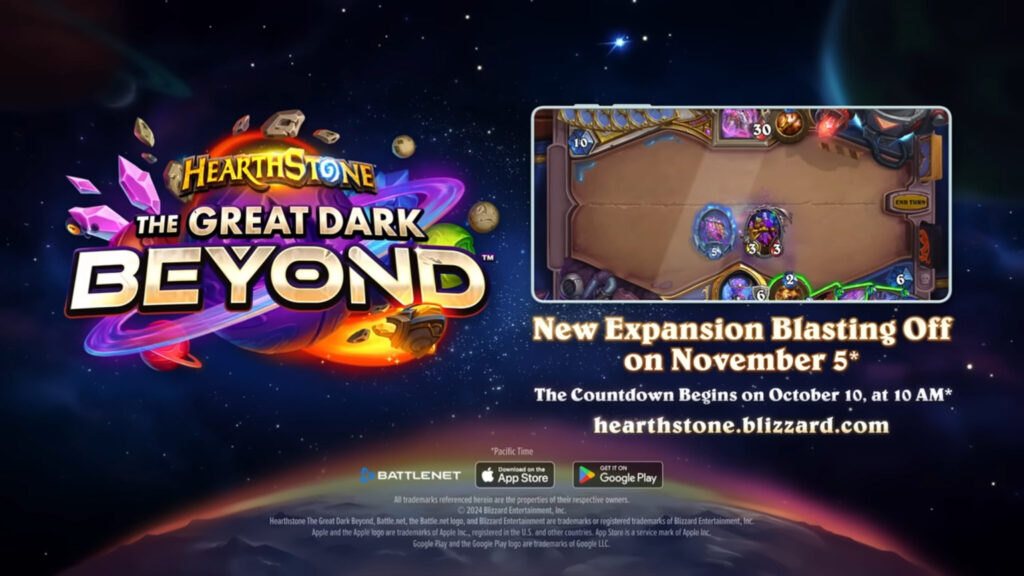 Hearthstone The Great Dark Beyond release date
