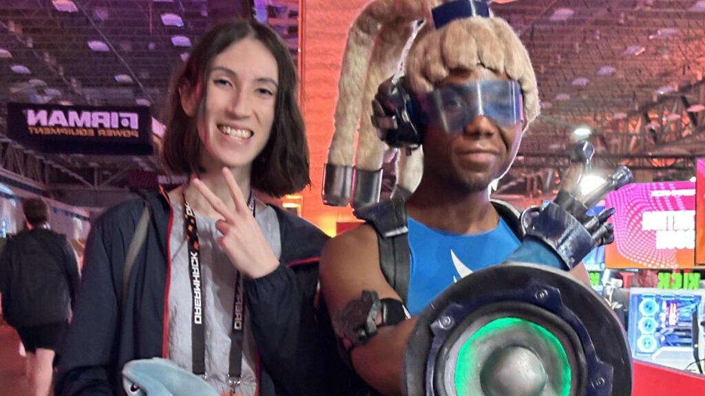 Eskay with a Lucio cosplayer