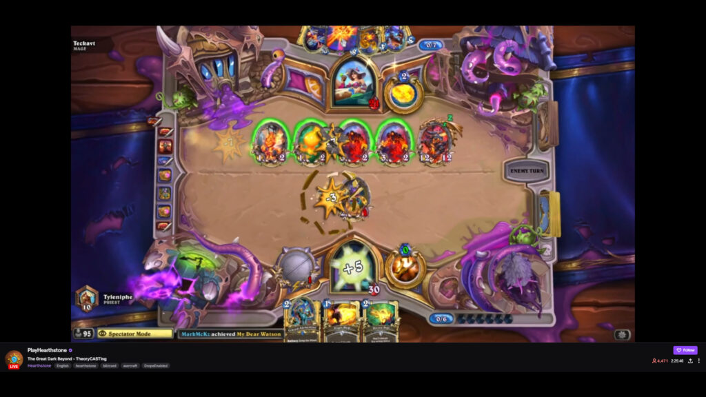 Screenshot of the official livestream