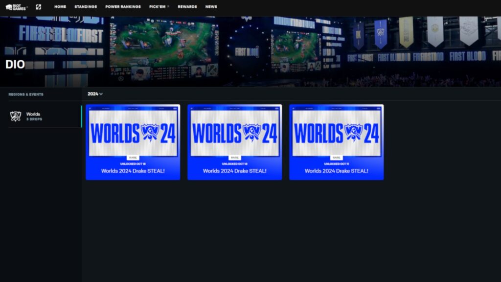 LoL Worlds 2024 rewards