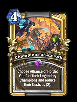 Golden Champions of Azeroth card
