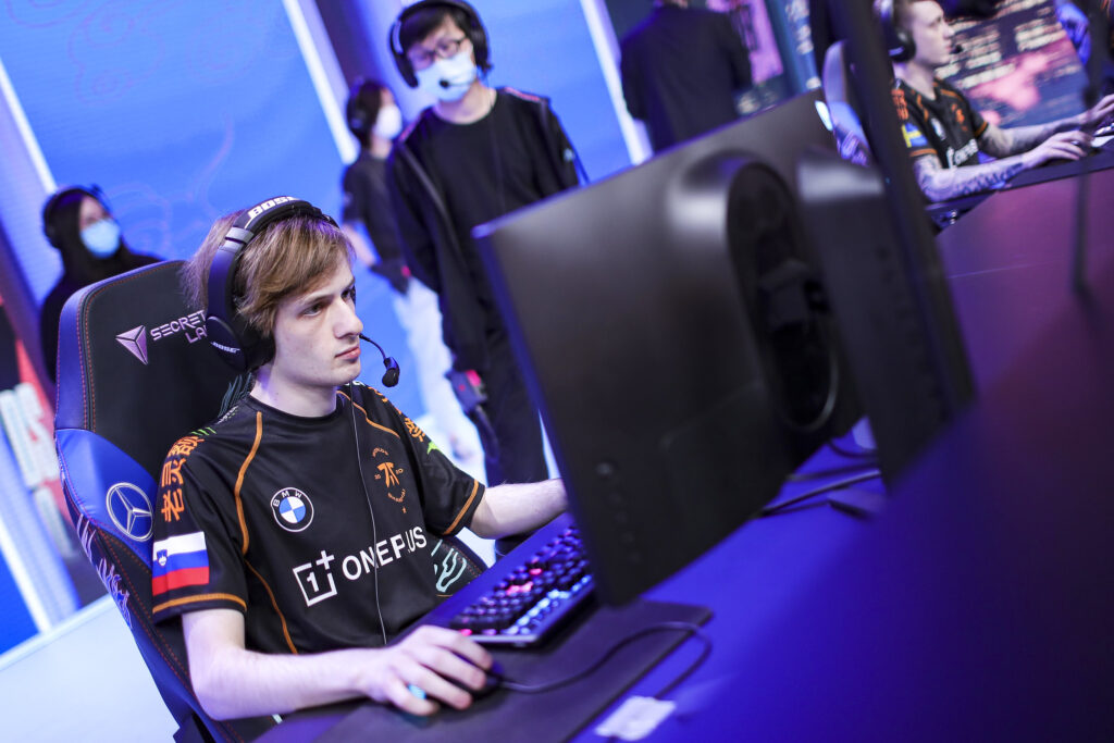 Los Ratones Nemesis at Worlds 2020 (Photo via David Lee / Riot Games)