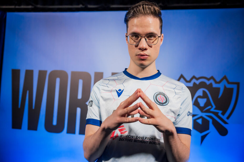 Los Ratones Crownie at Worlds 2023 (Photo via Christian Betancourt / Riot Games)