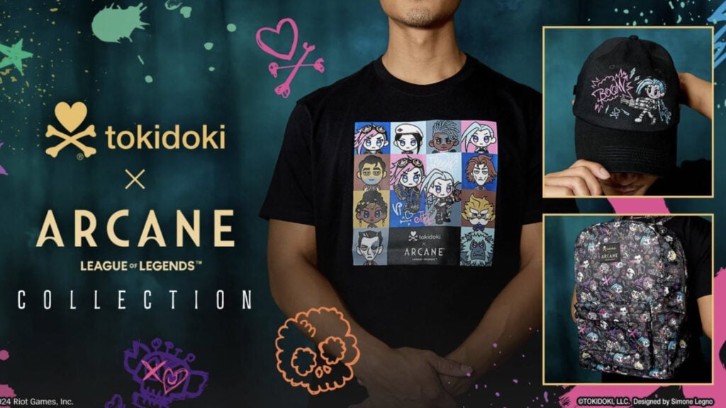 tokidoki merchandise with Arcane collaboration
