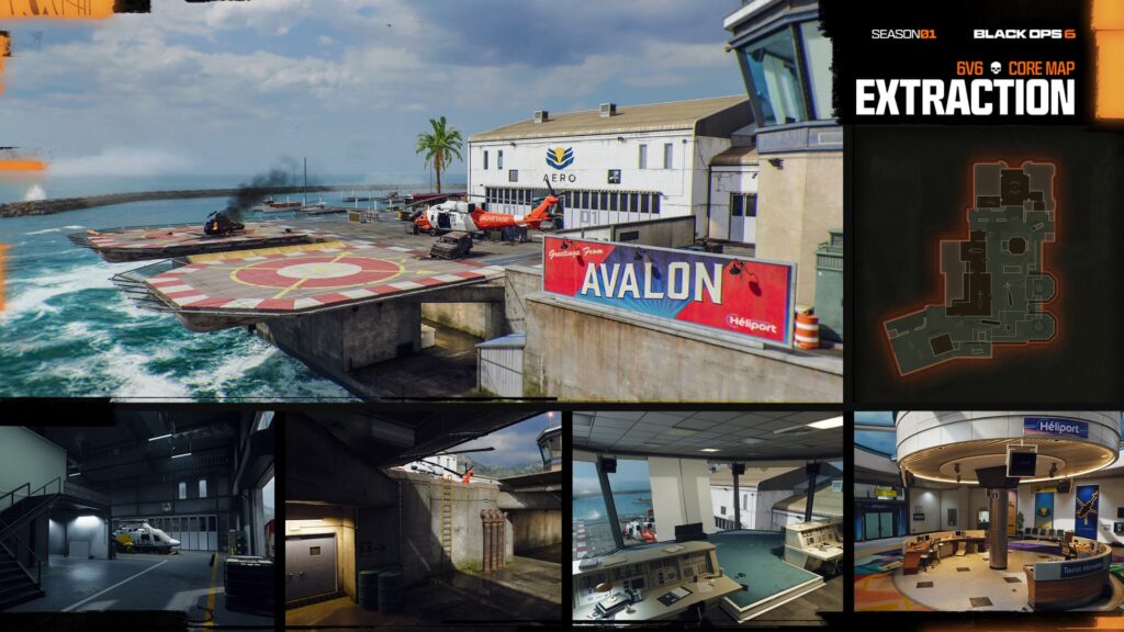 The new map Extraction from the Black Ops 6 Season 1 roadmap.